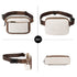 Brown Adjustable Waterproof PU Leather Waist Bag - Stylish Crossbody Belt Bag for Men & Women