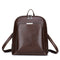 Brown Stylish Women's PU Leather Backpack - Spacious, Anti-Theft, Multi-Pocket Travel Bag for School or Work