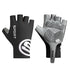 Size L Black Breathable Half-Finger Cycling Gloves - Anti-Slip, Shockproof, and Durable for Men & Women