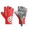 Size XL Red Breathable Half-Finger Cycling Gloves - Anti-Slip, Shockproof, and Durable for Men & Women