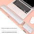 Brown And Grey Keyboard Wrist Guard + Mouse Wrist Guard Premium Dual-Sided PU Leather Keyboard Wrist Rest and Mouse Pad Set - Ergonomic Support for Comfortable Typing and Mouse Use