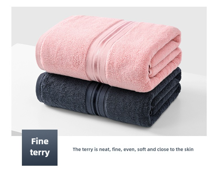 Dark Grey Luxury Cotton Towel SetTowel + Bath Towel - Quick Dry, Extra Thick & Absorbent, Perfect for Bath & Beach