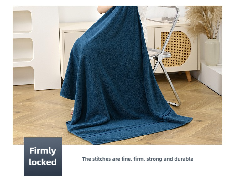 Dark Grey Luxury Cotton Towel SetTowel + Bath Towel - Quick Dry, Extra Thick & Absorbent, Perfect for Bath & Beach