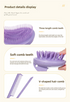 2 Pcs Green Eco-Friendly Wheat Straw Hair Care Set - Massage Brush, Detangling Comb, and V-shaped Comb for All Hair Types