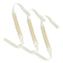 Off White 3 Sticks  No-Heat Hair Curling Ribbon Kit - Silk Ribbon Curling Wand for Sleep-in Styling