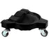 1 Pair Set Black Multi-Function Knee Pads with Swivel Wheels for Comfortable Knee Protection - Ideal for Construction, Tiling, Woodworking & More