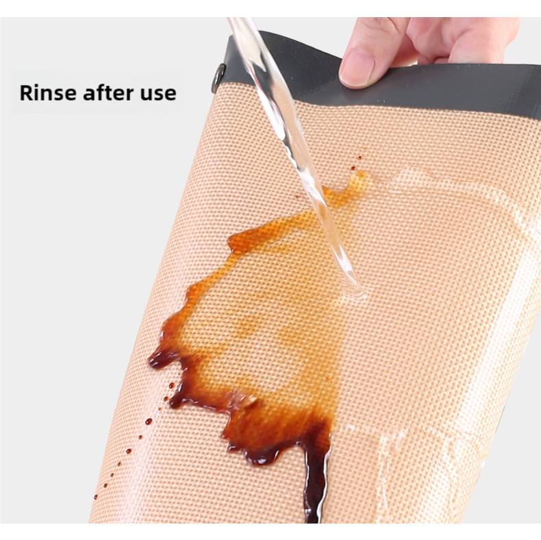 2-piece set Red Edge Yellow Background + Red Edge White Background Non-stick Silicone Baking Mat for Oven & Microwave | Reusable, Thickened Fiber Baking Pad for Macarons, Cookies, Bread, Roasting Chicken, and More