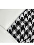 1 Pair Headrest + Pillow White Cute Bowtie Car Headrest Pillow and Waist Cushion Set, Stylish Houndstooth Design, Soft Neck and Back Support for Car Interior