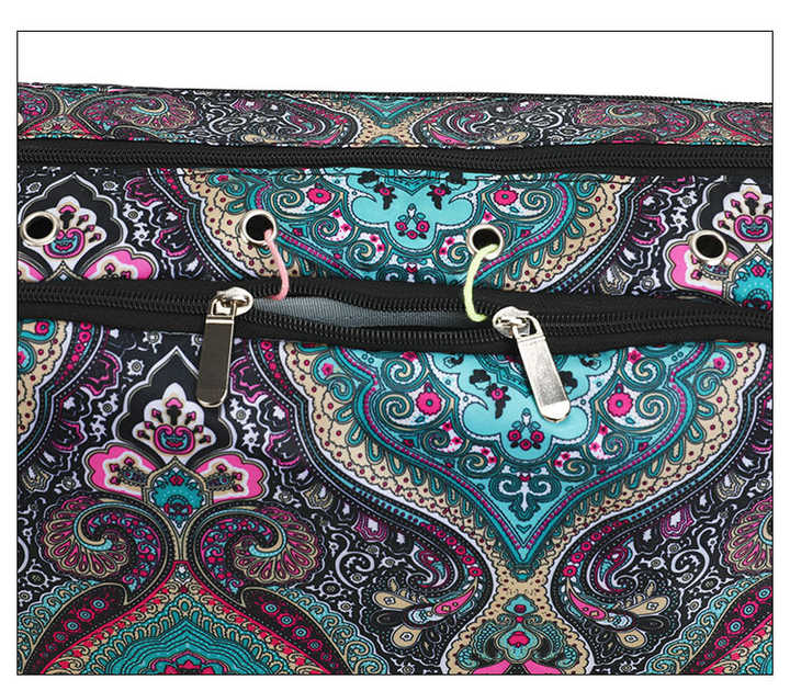 Leaf pattern Multi-Functional Crochet Hook and Yarn Storage Bag - Convenient Carrying Case for Crochet, Knitting Tools, and Yarn, with Stylish Pattern Design Tools Not Included