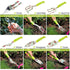 Green 9-Piece Floral Garden Tool Set for Women – Complete Gardening Kit with Tote Bag, Pruners, and Gloves