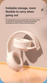 Off White Wireless Headphones - 400mAh, 16H Playtime, SD Card & Aux Support