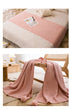 Pink 110cm x 150cm Soft Tassel Throw Blanket for Sofa or Bed, Cozy  Casual Blanket for Office Nap, Minimalist Bed End Cover