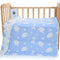 Blue Animal, 6-Layer Muslin Baby Blanket - Soft Cotton Bedding for Infants and Toddlers, 110x110 cm,