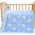 Blue Animal, 6-Layer Muslin Baby Blanket - Soft Cotton Bedding for Infants and Toddlers, 110x110 cm,