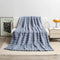 Grey 70*100cm Plush Toscana Throw Blanket - Soft Flannel Fleece for All Seasons, Perfect for Couch & Bed