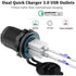 2 PCS 45W Car USB Charger with Dual QC3.0 Fast Charging Ports - 12-24V Vehicle Power Adapter