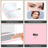 White MR2326C Portable LED Illuminated Makeup Mirror - Foldable Lighted Vanity Mirror with 800mAh Battery