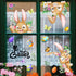 3 Sheet， Creative Easter Bunny & Egg Window Decal - Adhesive Wall Stickers for Living Room & Bedroom 60cm x 30cm