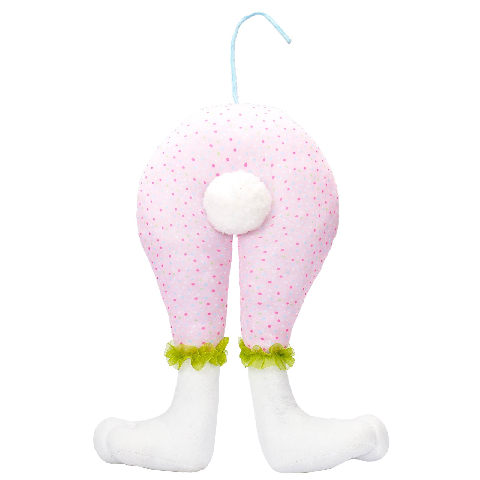 Pink Easter Bunny Hanging Legs Decoration - Festive Home Scene Prop 54cm 24.3in