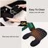 Black Striped Silicone Hairdressing Cape - Extended Oversized Shoulder Pad for Hair Dyeing and Perming
