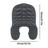 Blue Striped Silicone Hairdressing Cape - Extended Oversized Shoulder Pad for Hair Dyeing and Perming