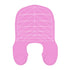 Pink Striped Silicone Hairdressing Cape - Extended Oversized Shoulder Pad for Hair Dyeing and Perming