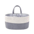 Grey Stylish Cotton Rope Basket for Clothing & Toys - Woven Storage Organizer, 38x23x18cm