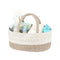 Coffee Stylish Cotton Rope Basket for Clothing & Toys - Woven Storage Organizer, 38x23x18cm