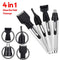 4-in-1 Electric Nose & Ear Hair Trimmer Set - USB Rechargeable Grooming Kit