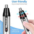 4-in-1 Electric Nose & Ear Hair Trimmer Set - USB Rechargeable Grooming Kit