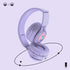 Pink Bunny  Wireless Headphones - Glowing Logo, Bluetooth 5.0, 85dB Volume Limit Mode