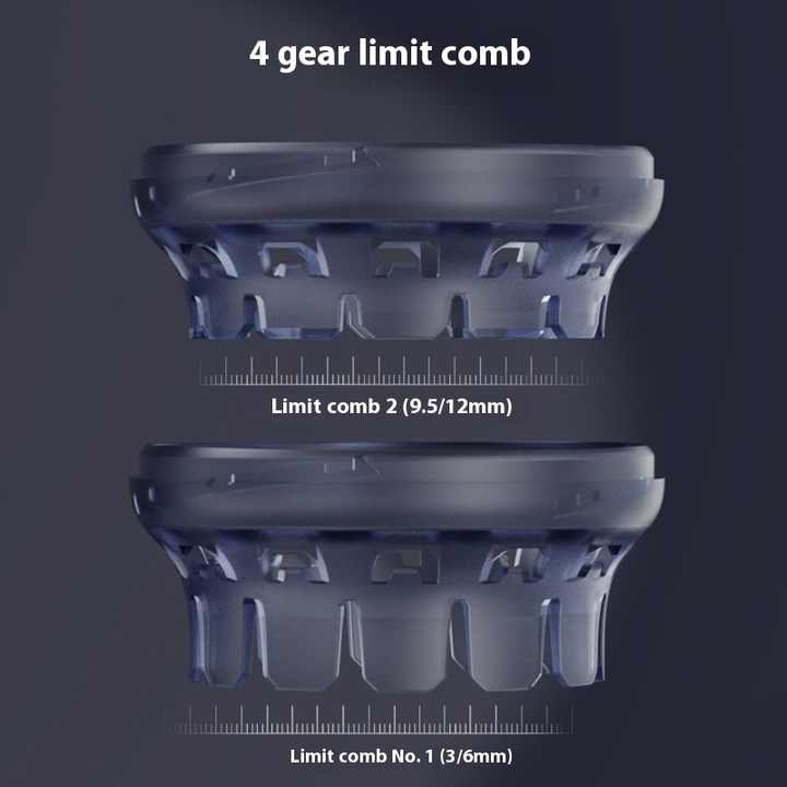 Ergonomic Cordless Hair Clipper with LCD Display - USB-C Rechargeable Head Shaver