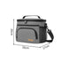 Black Insulated Lunch Bag Cooler Tote - 9L Leakproof Thermal Lunch Box with Shoulder Strap & Pockets for Work, Picnic, Travel