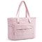 Pink Versatile Women's Gym Tote Bag with Yoga Mat Strap - 18L Carryall, Fits 15.6 Laptop, Multi-Pocket Organizer