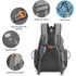Black Lightweight Water Resistant Tennis Backpack - Multi-Pocket Sports Bag for Rackets, Balls & Gear