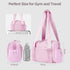 Stylish Pink Mini Gym Bag & Travel Tote - Compact Duffel with Wet Pocket, Luggage Sleeve & Multiple Compartments
