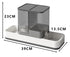 Grey 2-in-1 Automatic Pet Water and Food Dispenser - Gravity Feeder for Cats and Dogs