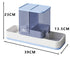 Blue 2-in-1 Automatic Pet Water and Food Dispenser - Gravity Feeder for Cats and Dogs
