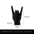 Black Left Hand Resin Rock and Roll Hand Figurine - Stylish Desk and Living Room Decor