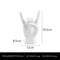 White Right Hand Resin Rock and Roll Hand Figurine - Stylish Desk and Living Room Decor