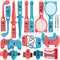 18-in-1 Motion-Sensing Sports Kit for Gaming Consoles - Tennis, Golf, and Fitness Accessories