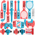 18-in-1 Motion-Sensing Sports Kit for Gaming Consoles - Tennis, Golf, and Fitness Accessories