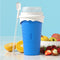 Blue Cool Summer Slushie Cup - 500ml Quick-Freeze Smoothie Maker with Straw