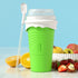 Green Cool Summer Slushie Cup - 500ml Quick-Freeze Smoothie Maker with Straw