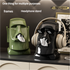 Black Versatile Desktop Headphone Stand & Tissue Box (23.5x17x14.5cm)