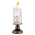 (A set of four) Festive Christmas Candle Lights with Snow Globe Decor - Perfect Creative Holiday Gift