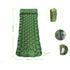 Green Portable Outdoor Inflatable Mat - Foot-Operated Camping Sleeping Pad