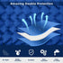 Blue Portable Outdoor Inflatable Mat - Foot-Operated Camping Sleeping Pad