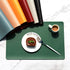 5 PCS Orange Nordic Style Leather Placemat - Anti-Slip, Heat-Resistant Table Mat 30cm x 45cm