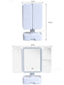 Elegant Tri-Fold Shell LED Vanity Mirror - Smart Makeup Gift with Storage & Illumination